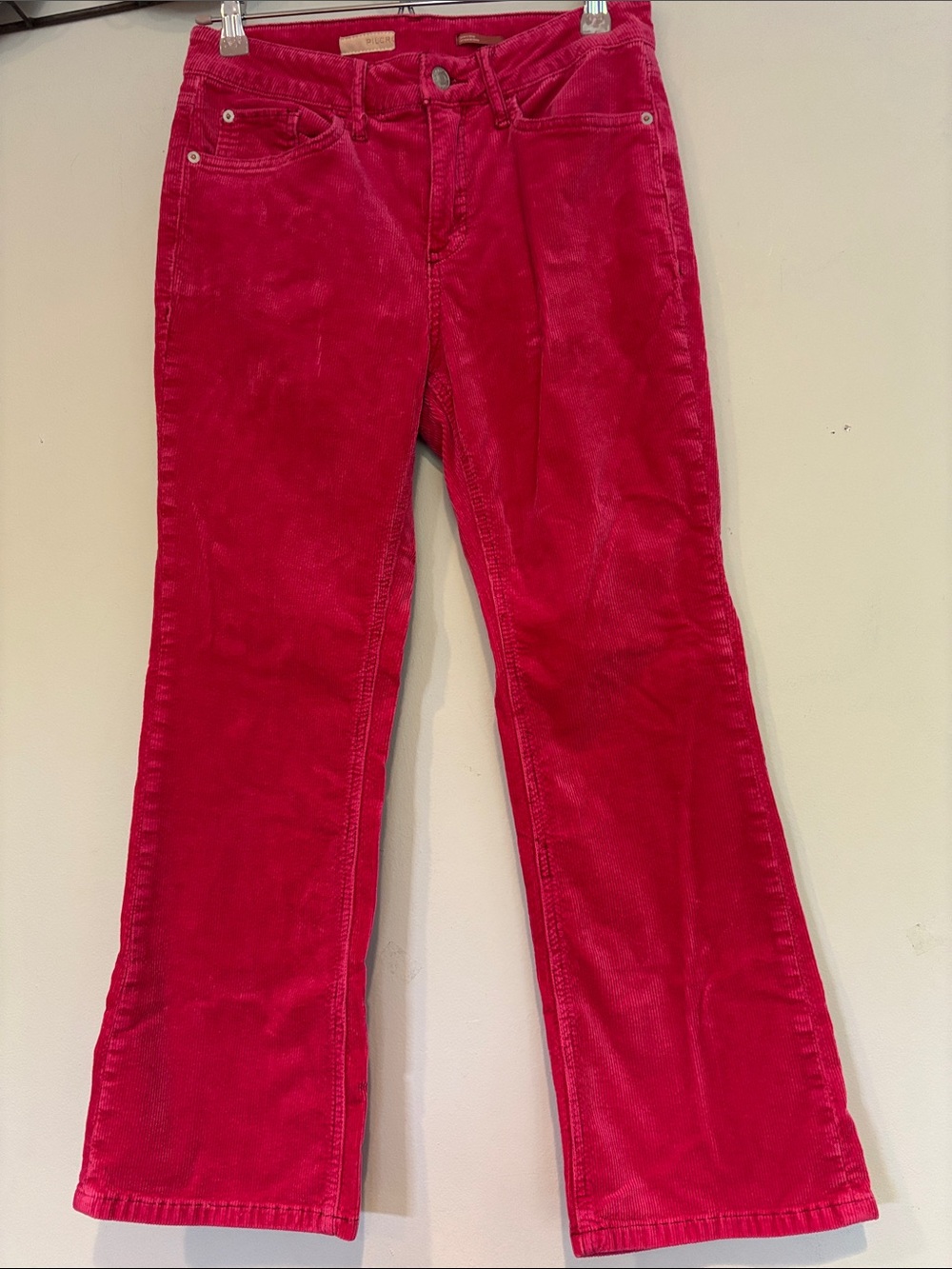 Pilcro Red Corduroy Waistband Pants